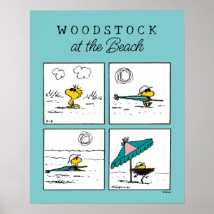 Peanuts   Woodstock at the Beach Poster
