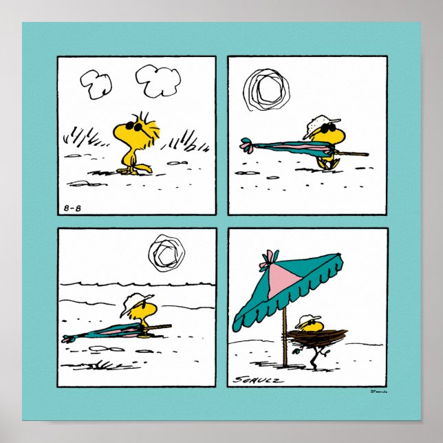 Peanuts | Woodstock at the Beach Poster (Front)