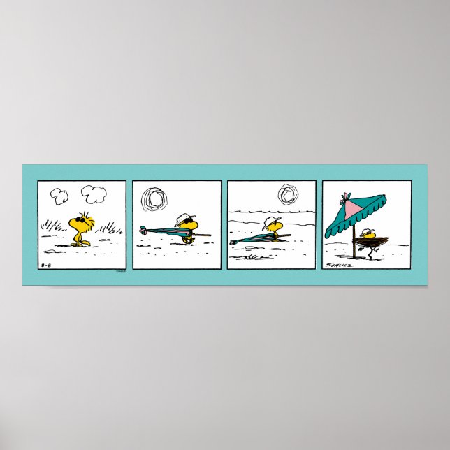 Peanuts | Woodstock at the Beach Poster (Front)