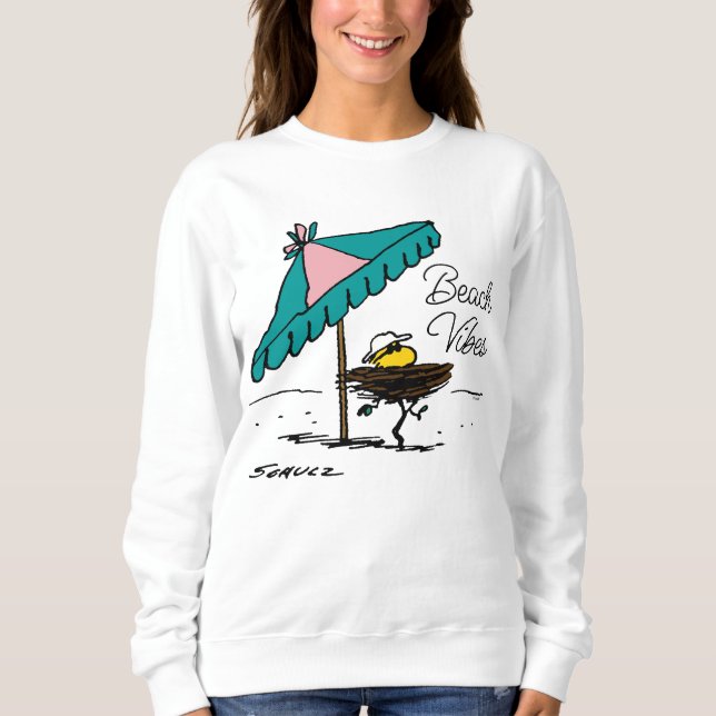 Peanuts | Woodstock at the Beach Sweatshirt (Front)