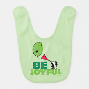 Peanuts Woodstock Be Joyful Baby Bib