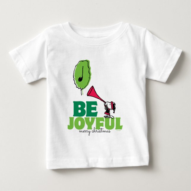 Peanuts | Woodstock Be Joyful Baby T-Shirt (Front)