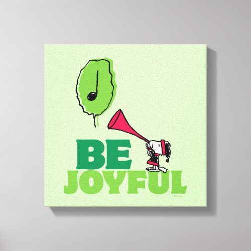 Peanuts  Woodstock Be Joyful Canvas Print