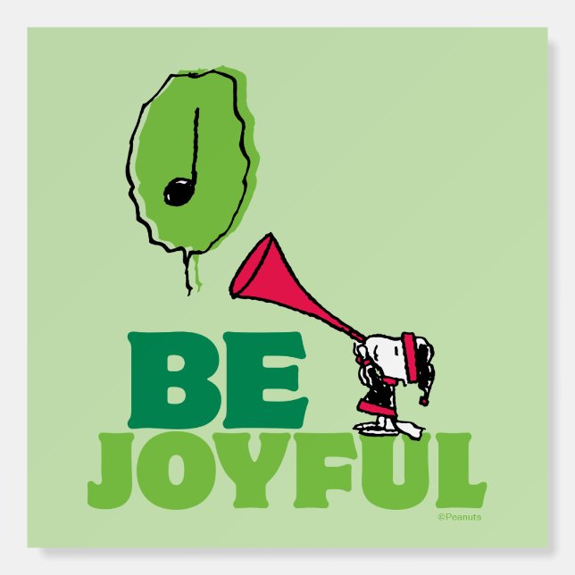 Peanuts | Woodstock Be Joyful Foam Board (Front)