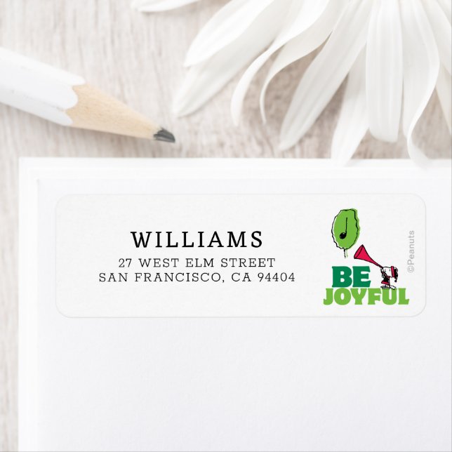 Peanuts | Woodstock Be Joyful Label (Insitu)