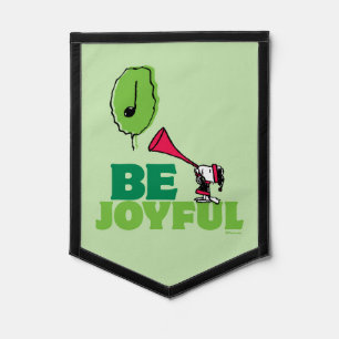Peanuts Woodstock Be Joyful Pennant