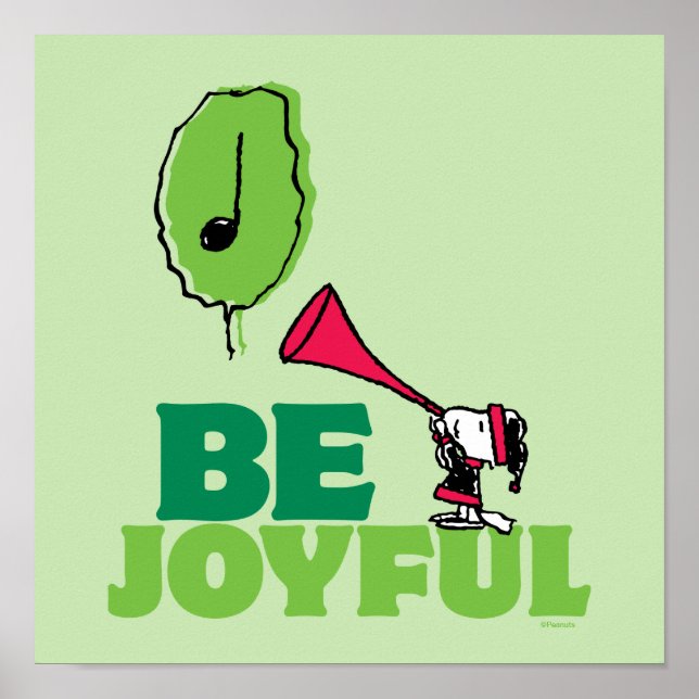 Peanuts | Woodstock Be Joyful Poster (Front)