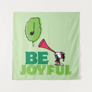 Peanuts   Woodstock Be Joyful Tapestry