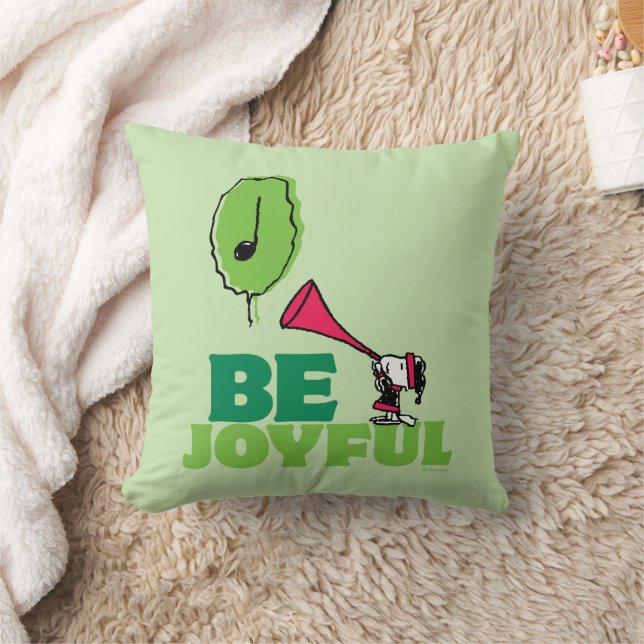 Peanuts | Woodstock Be Joyful Throw Pillow (Blanket)