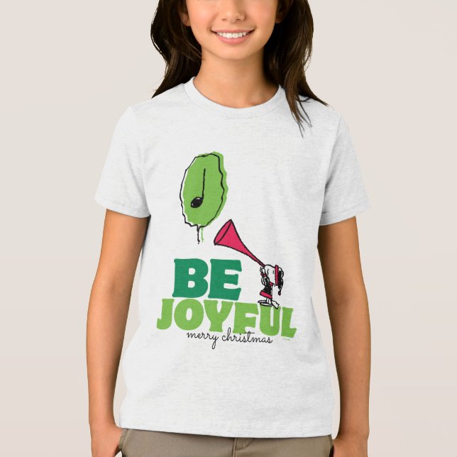 Peanuts | Woodstock Be Joyful Tri-Blend Shirt (Front)