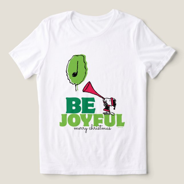 Peanuts | Woodstock Be Joyful Tri-Blend Shirt (Design Front)