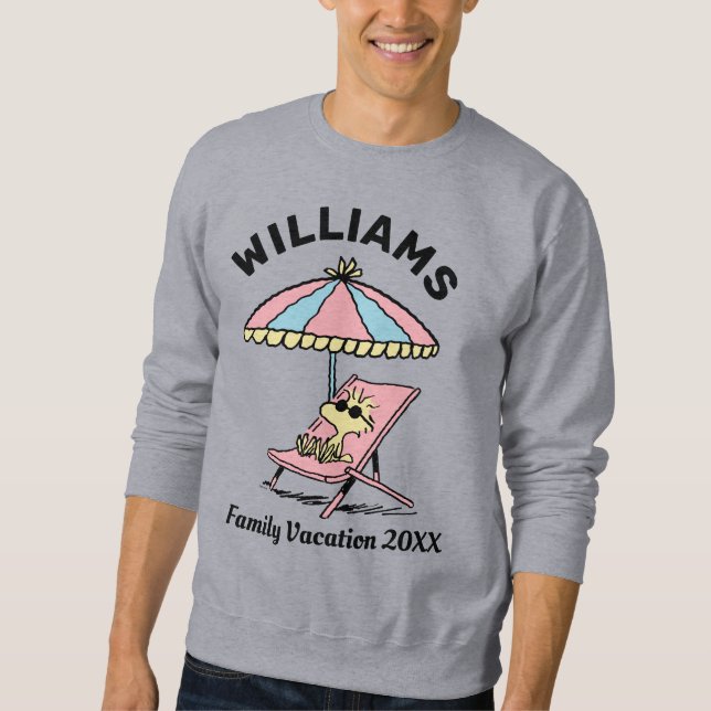 Peanuts | Woodstock Beach Family Vacation Sweatshirt (Front)