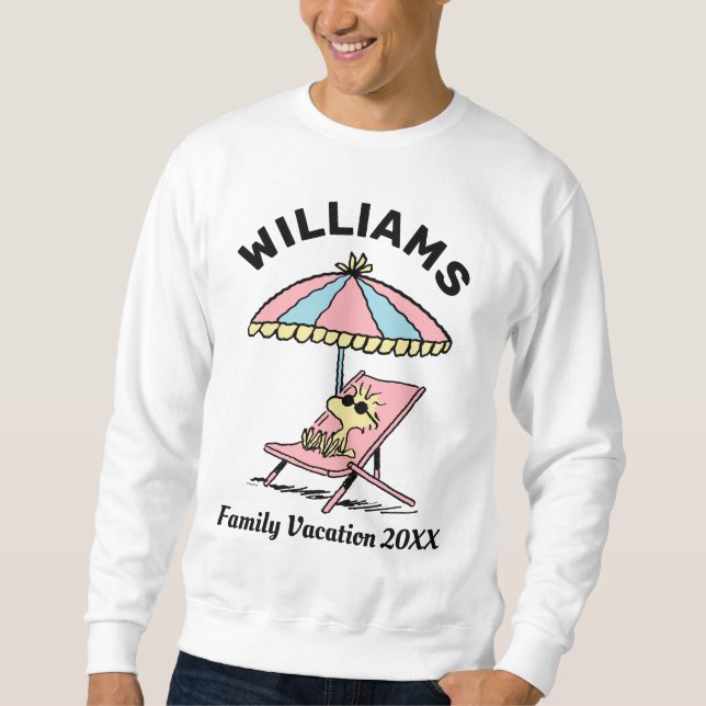 Peanuts | Woodstock Beach Family Vacation Sweatshirt (Front)