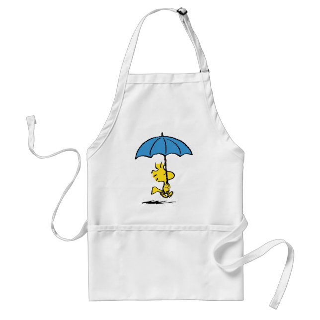Peanuts | Woodstock Blue Umbrella Adult Apron (Front)