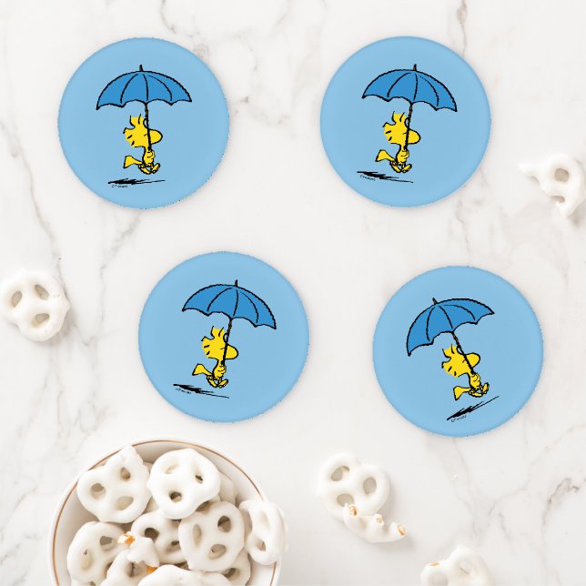 Peanuts | Woodstock Blue Umbrella Coaster Set (In Situ)