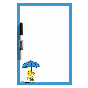 Peanuts Woodstock Blue Umbrella Dry Erase Board