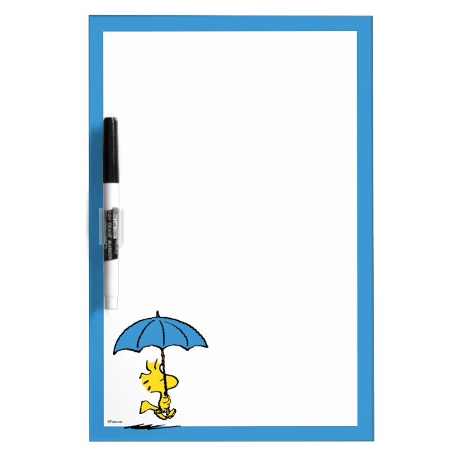 Peanuts | Woodstock Blue Umbrella Dry Erase Board (Front)