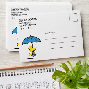 Peanuts Woodstock Blue Umbrella Envelope