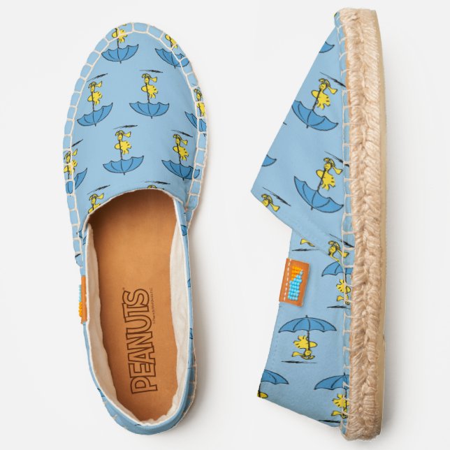 Peanuts | Woodstock Blue Umbrella Espadrilles (Side)