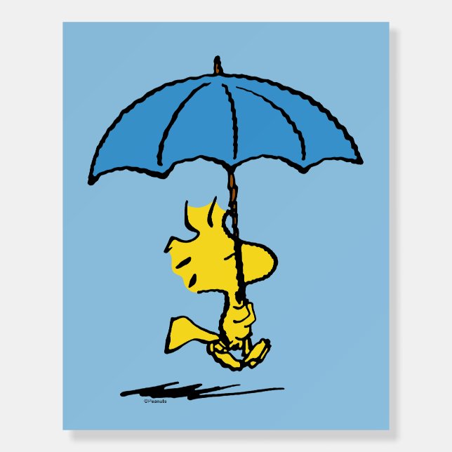 Peanuts | Woodstock Blue Umbrella Foam Board (Front)