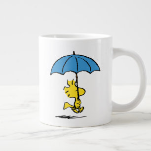 Peanuts Woodstock Blue Umbrella Giant Coffee Mug