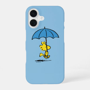 Peanuts   Woodstock Blue Umbrella iPhone 16 Case