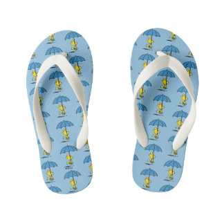 Peanuts | Woodstock Blue Umbrella Kid's Flip Flops