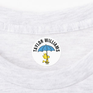 Peanuts Woodstock Blue Umbrella Kids' Labels