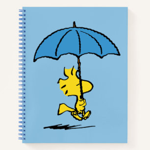 Peanuts Woodstock Blue Umbrella Notebook