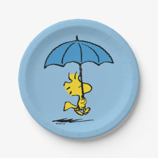 Peanuts | Woodstock Blue Umbrella Paper Plates