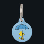 Peanuts | Woodstock Blue Umbrella Pet ID Tag<br><div class="desc">Check out this fun Peanuts design featuring Woodstock.</div>