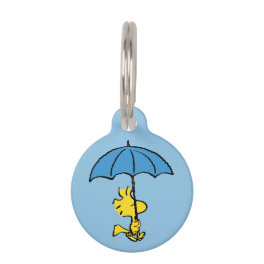 Peanuts Woodstock Blue Umbrella Pet ID Tag