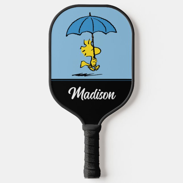 Peanuts | Woodstock Blue Umbrella Pickleball Paddle (Front)