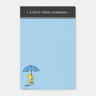 Peanuts Woodstock Blue Umbrella Post-it Notes