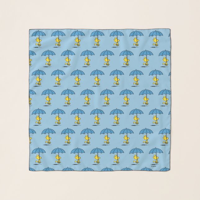 Peanuts | Woodstock Blue Umbrella Scarf (Front)
