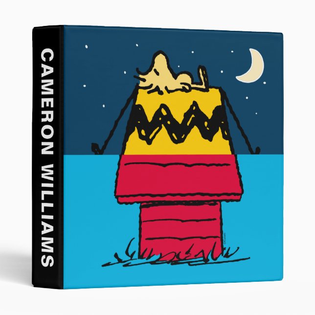 Peanuts | Woodstock Camping Half & Half 3 Ring Binder (Front/Spine)