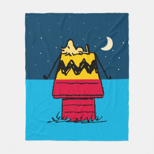 Peanuts Woodstock Camping Half & Half Fleece Blanket