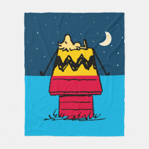 Peanuts Woodstock Camping Half & Half Fleece Blanket