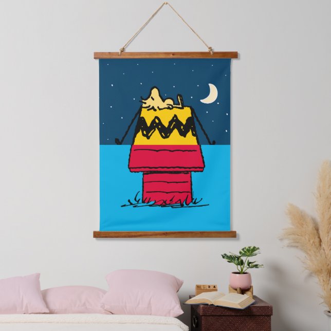 Peanuts | Woodstock Camping Half & Half Hanging Tapestry (Bedroom)
