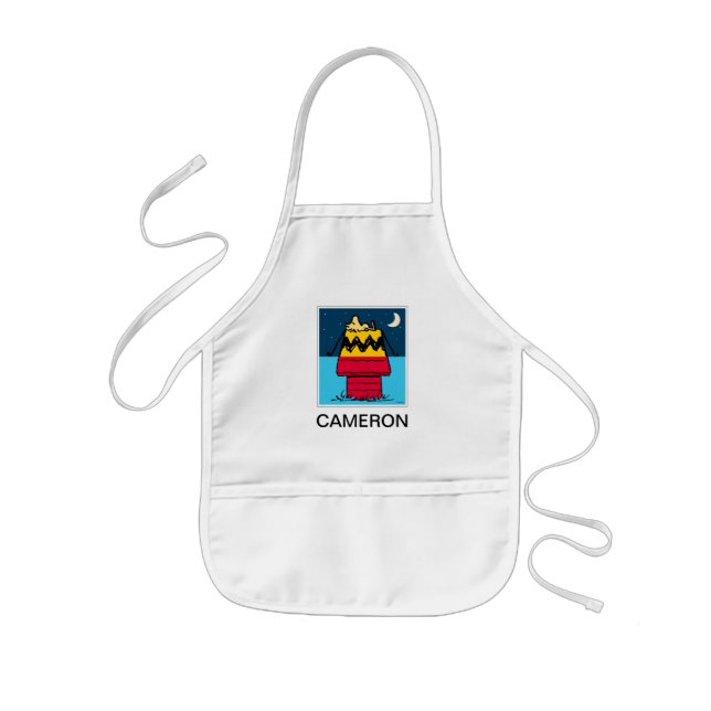 Peanuts | Woodstock Camping Half & Half Kids' Apron (Front)