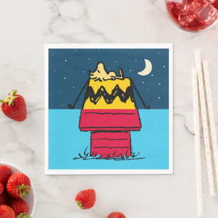 Peanuts Woodstock Camping Half & Half Napkins