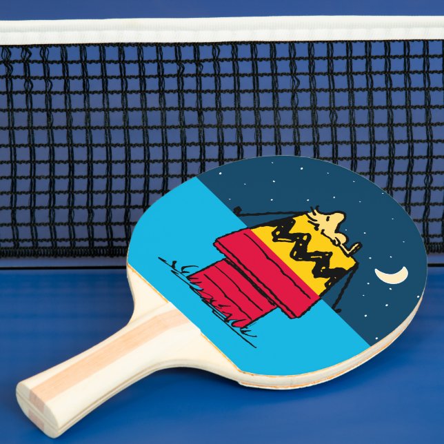 Peanuts | Woodstock Camping Half & Half Ping Pong Paddle (Insitu)