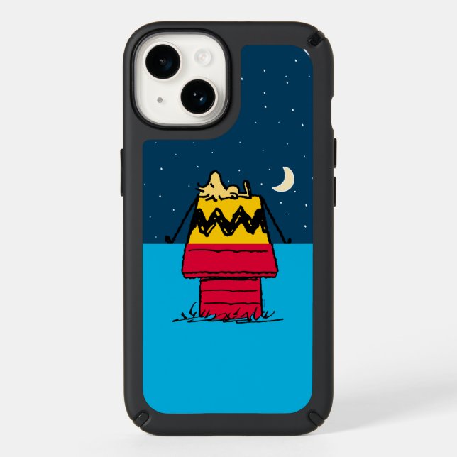 Peanuts | Woodstock Camping Half & Half Speck iPhone Case (Front)