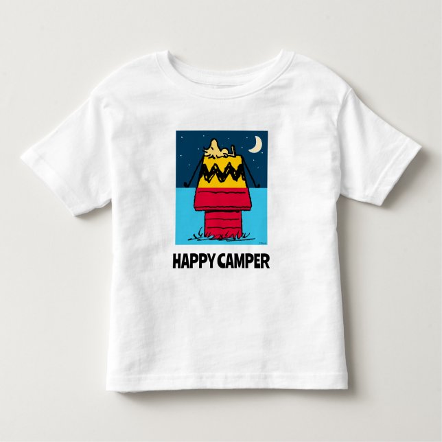 Peanuts | Woodstock Camping Half & Half Toddler T-shirt (Front)
