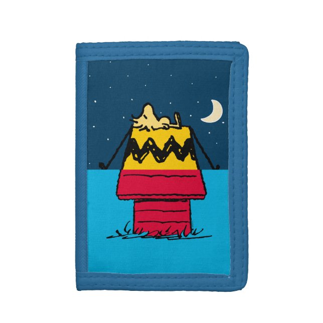 Peanuts | Woodstock Camping Half & Half Trifold Wallet (Front Vertical)