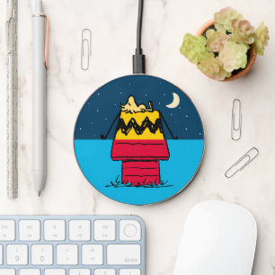 Peanuts   Woodstock Camping Half & Half Wireless Charger