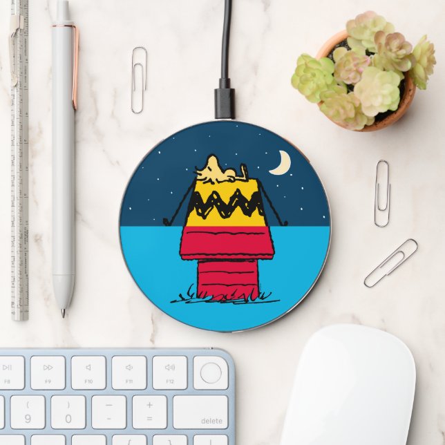 Peanuts | Woodstock Camping Half & Half Wireless Charger (Desk)