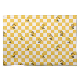 Peanuts   Woodstock Checkered Flag Cloth Placemat