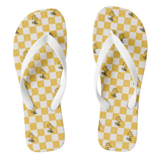 Peanuts | Woodstock Checkered Flag Flip Flops