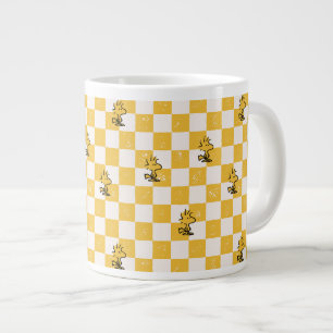 Peanuts   Woodstock Checkered Flag Giant Coffee Mug